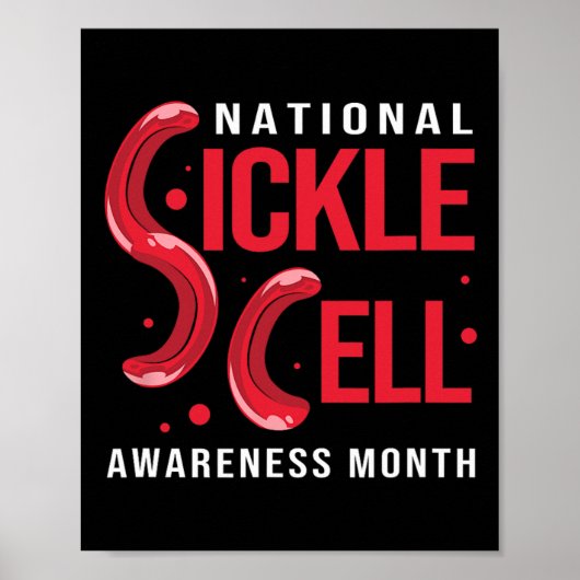 Sikkelcelanemie National Sikkelcelawareness Poster (Voorkant)