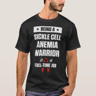 Sikkelcelanemie overlevende full-time anemische wa t-shirt