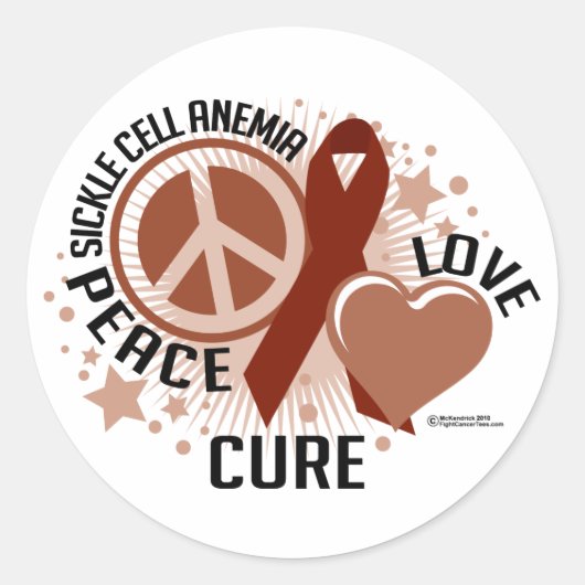 Sikkelcelanemie PLC Ronde Sticker (Voorkant)