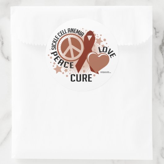 Sikkelcelanemie PLC Ronde Sticker (Tas)