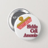 Sikkelcelanemie Ronde Button 5,7 Cm (Voorkant /achterkant)