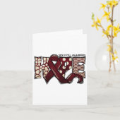 Sikkelcelanemie SCD Awareness Month Ribbon Hope Kaart (Gele Bloem)