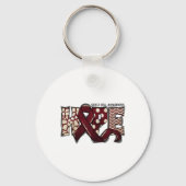 Sikkelcelanemie SCD Awareness Month Ribbon Hope Sleutelhanger (Voorkant)