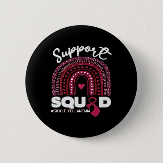 Sikkelcelanemie steungroep Bourgogne lint Ronde Button 5,7 Cm (Voorkant)
