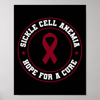 Sikkelcelanemie strijder SCD Bourgondische bewustw Poster