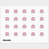 Sikkelcelbewustzijn 28 ronde sticker (Vel)
