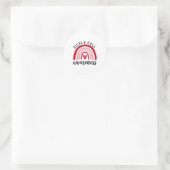 Sikkelcelbewustzijn 28 ronde sticker (Tas)