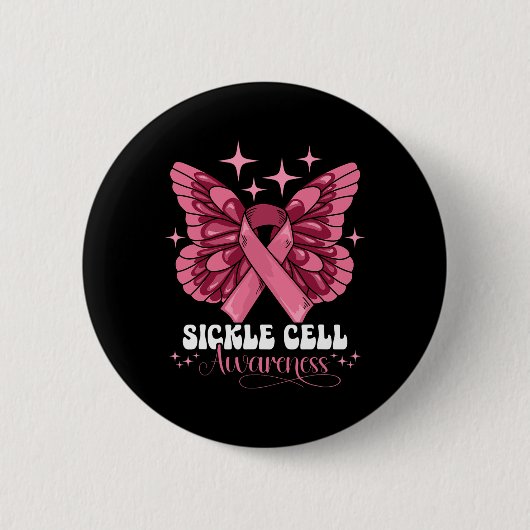 Sikkelcelbewustzijn 35 ronde button 5,7 cm (Voorkant)