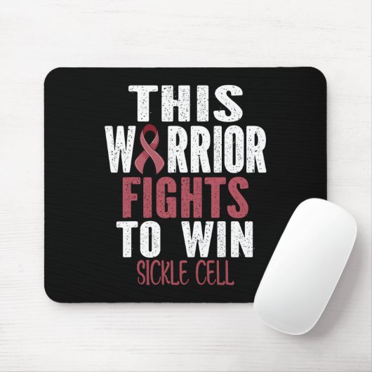 Sikkelcelbewustzijn Deze krijger vecht om S te win Muismat (Met muis)