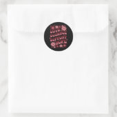 Sikkelcelbewustzijn Liefde Moed Steun Hoop Ronde Sticker (Tas)