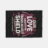 Sikkelcelbewustzijn onbreekbaar schild bordeaux fleece deken (Voorkant (Horizontaal))