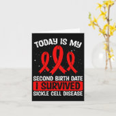 Sikkelcelbewustzijn overleefde sikkelcel kaart (Gele Bloem)