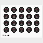 Sikkelcelbewustzijn - SCA - Sikkelcelanemie 2 Ronde Sticker (Vel)