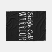 Sikkelcelbewustzijn Shirt Sikkelkrijger Fleece Deken (Voorkant (Horizontaal))