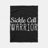 Sikkelcelbewustzijn Shirt Sikkelkrijger Fleece Deken (Voorkant)
