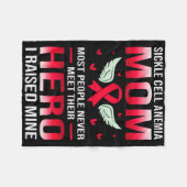 Sikkelcelbewustzijn sikkelcelanemie moeder fleece deken (Voorkant (Horizontaal))