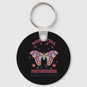 Sikkelcelbewustzijn Warrior Butterfly Be Kind Sleutelhanger