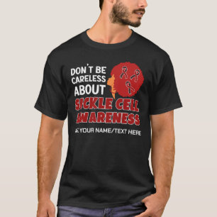 SIKKELCELBEWUSTZIJN Wees niet onvoorzichtig Onders T-shirt
