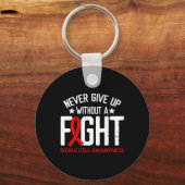 Sikkelcelbewustzijn zonder een gevecht Bourgondisc Sleutelhanger (Voorkant)