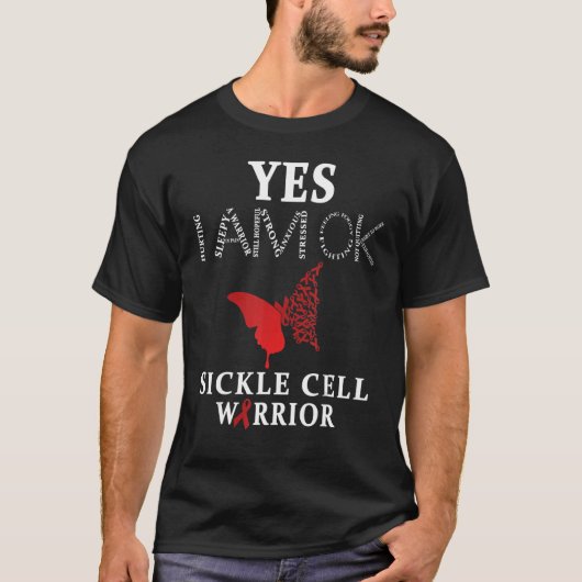 Sikkelcelkrijger Sikkelcelbewustzijn T-shirt (Voorkant)