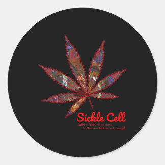 Sikkelcelpijn is een alternatief medicijn genoeg ronde sticker