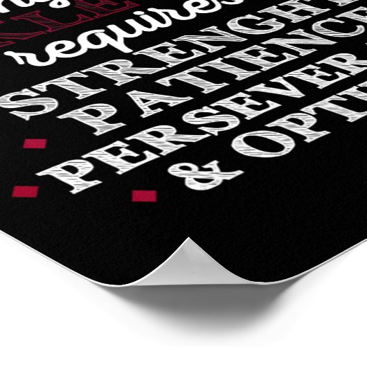 Sikkelcelziekte - Sikkelcelbewustzijnsgeschenk Poster (Hoek)