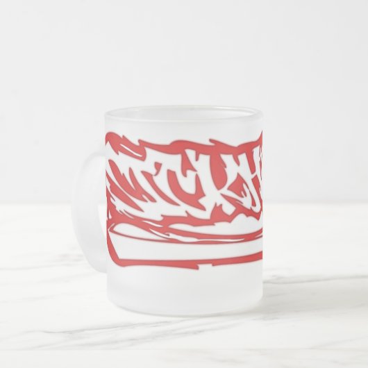 sikkelhoofdz Frosted Mok (Voorkant links)