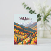 Sikkim India Briefkaart (Staand voorkant)