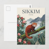 Sikkim India Briefkaart (Voorkant / Achterkant)