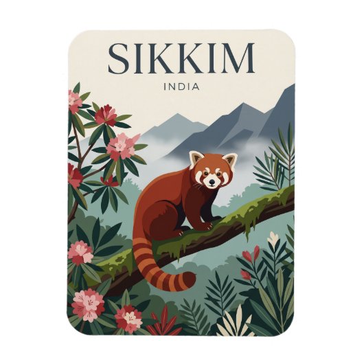 Sikkim India Magneet (Verticaal)