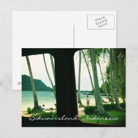 Sikuai Island Postcard Briefkaart (Voorkant / Achterkant)