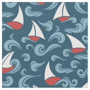 Sil Boats Fabric Stof