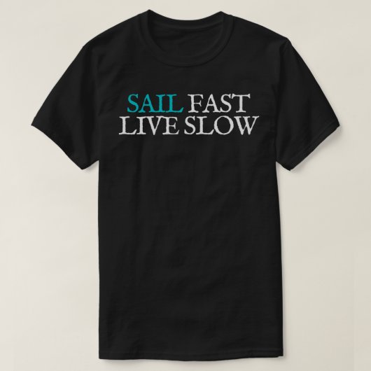 Sil Fast, Live Traag - Verkoopmanager - Motto T-shirt (Design voorkant)