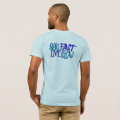 Sil Fast Nautical blue print op achterzijde T-shirt (Achterkant volledig)