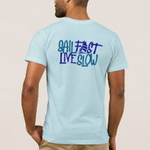 Sil Fast Nautical blue print op achterzijde