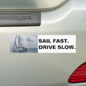 Sil Fast. Rij langzaam. Bumpersticker (Op auto)
