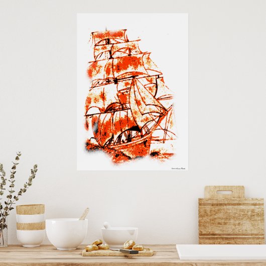 Sil Ship Print (Keuken)