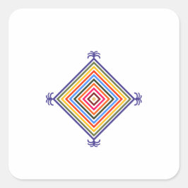 Silam Sakma SIlam Vierkante Sticker