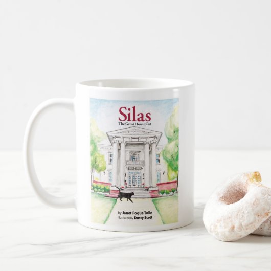 Silas, de grote kat van het huis koffiemok (Met donut)