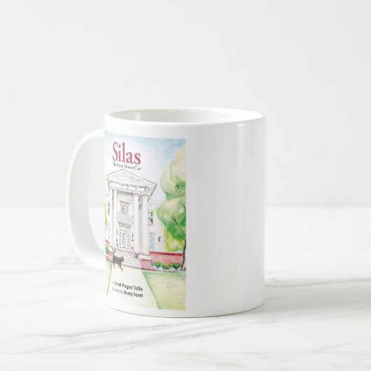 Silas, de grote kat van het huis koffiemok (Voorkant links)