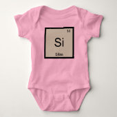 Silas Name Chemistry Element Periodic Table Romper (Voorkant)