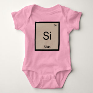 Silas Name Chemistry Element Periodic Table Romper