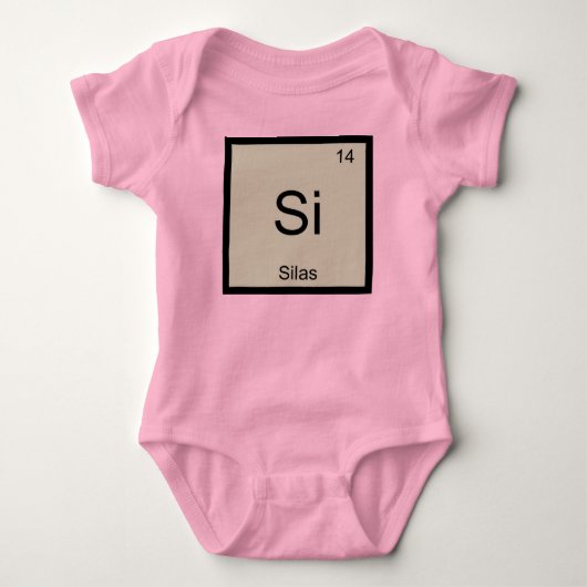Silas Name Chemistry Element Periodic Table Romper (Voorkant)