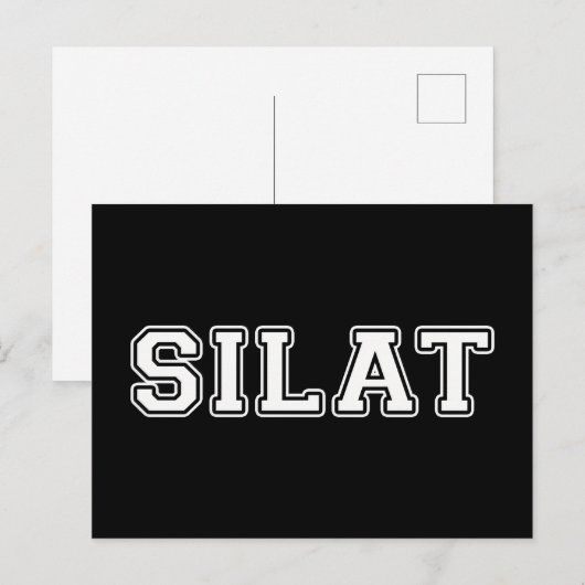 Silat Briefkaart (Voorkant / Achterkant)
