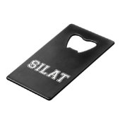 Silat Creditkaart Flessenopener (Voorkant Gekanteld)