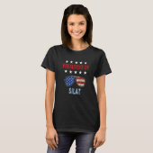 Silat Instructors Usa Flag Silat Beginners Gezegde T-shirt (Voorkant volledig)