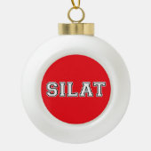 Silat Keramische Bal Ornament (Voorkant)
