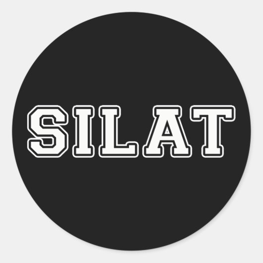 Silat Ronde Sticker (Voorkant)