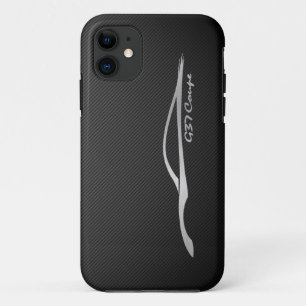 Silber-Silhouette-Logo des Coupé-G37 Case-Mate iPhone Case
