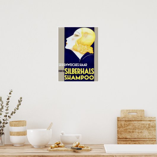 Silberhals Shampoo Poster (Keuken)